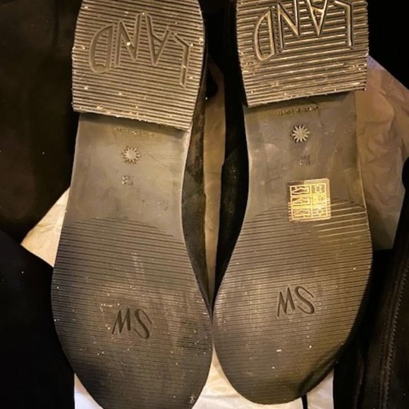 Stuart Weitzman Lowland Black Suede Over The Knee Boots - Picture 10 of 10